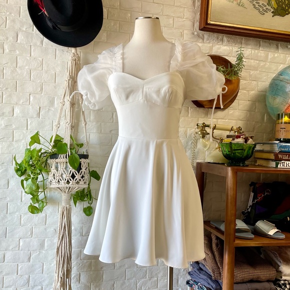 Amanda Uprichard Lovely Dress in Ivory Size Small - Picture 3 of 16